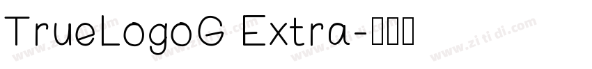 TrueLogoG Extra字体转换